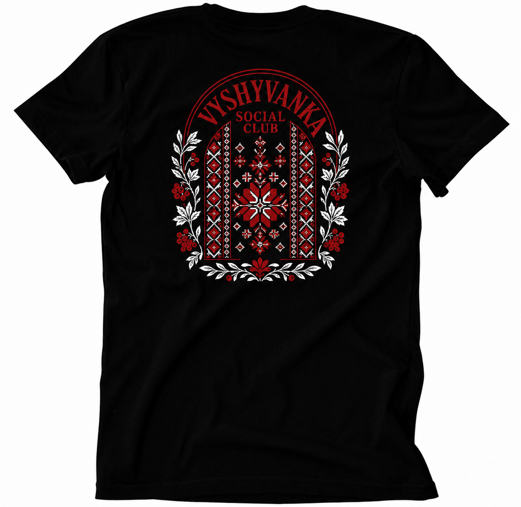 Vyshyvanka Social Club Tee - Black